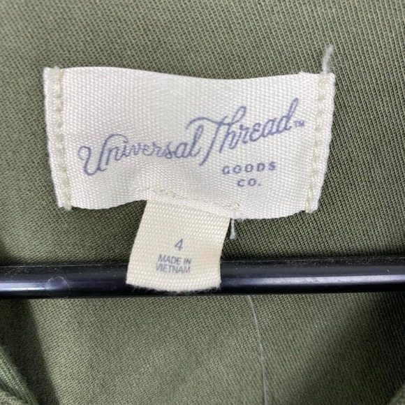 Army green denim romper - Picture 4 of 5